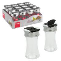 Gewürzstreuer Murad Klar/Chrom D/H: ca. 5/9,5 cm - Edelstahlfarben/Transparent, Basics, Glas/Metall (5/9,5/5cm) - Metaltex