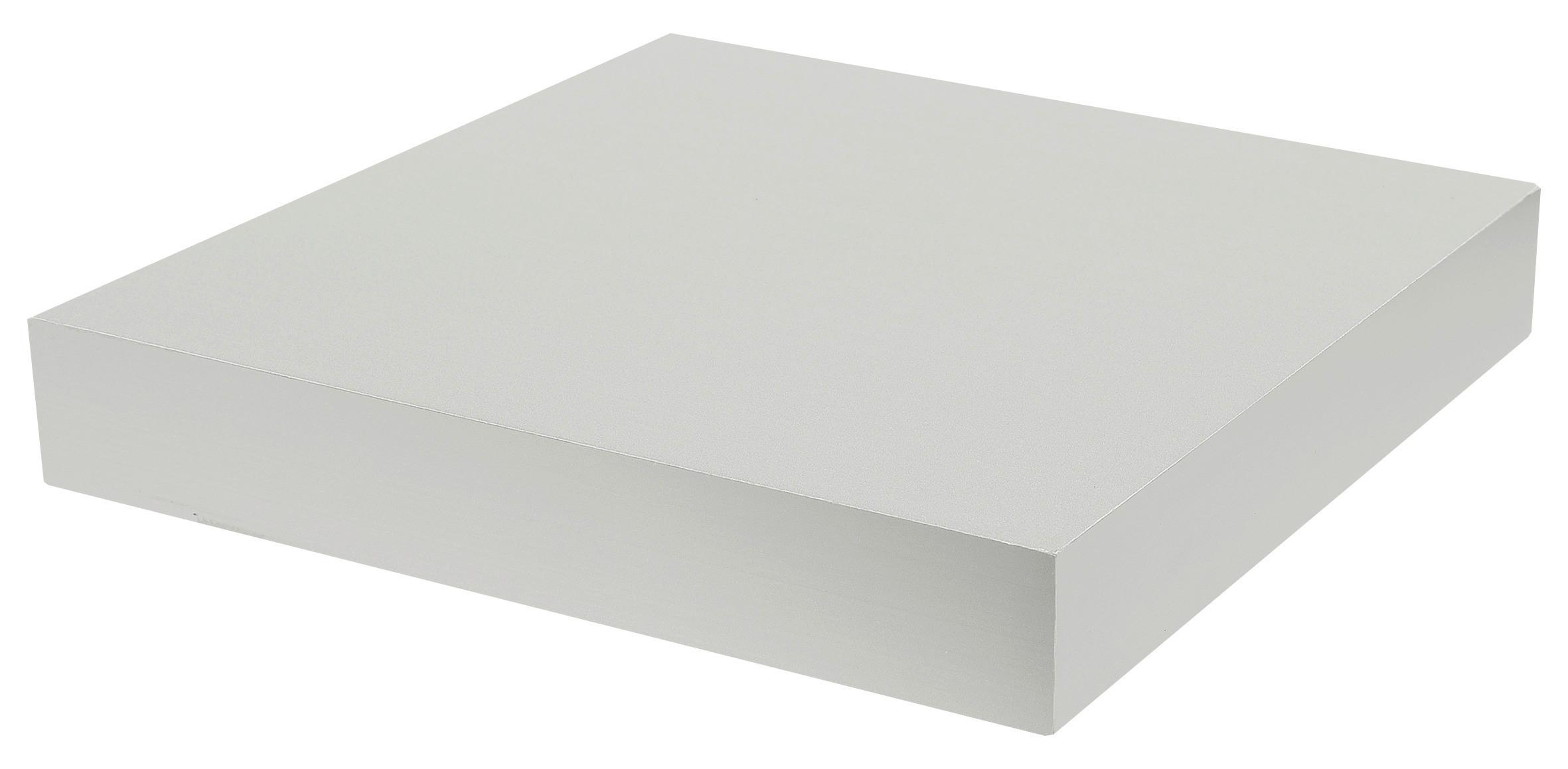 NÁSTĚNNÁ POLICE ANJA -SB- - barvy hliníku, Moderní, kompozitní dřevo (23,5/3,8/23,5cm) - Mömax