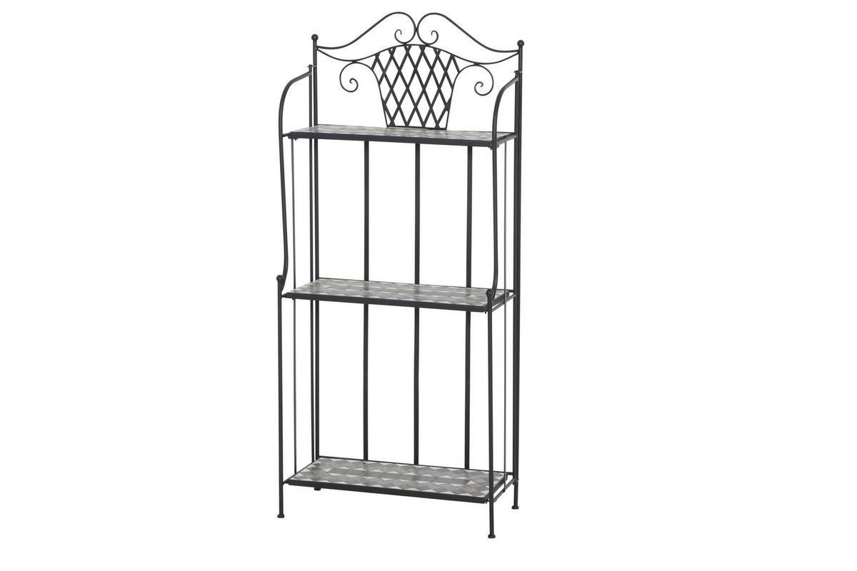 Pflanztisch J53786 - Schwarz, KONVENTIONELL, Keramik/Metall (62/142/29cm) - Siena Garden