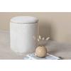 Pouf Limpen - Creme, Design, Textil (32/40/32cm) - Livetastic