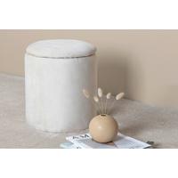 Pouf Limpen - Creme, Design, Textil (32/40/32cm) - Livetastic