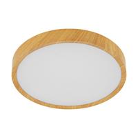 Led-deckenleuchte Musurita Ø 44 Cm, Rund - Naturfarben/Weiß, Natur, Kunststoff/Metall (44/7,5cm) - Eglo