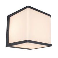Led-außenleuchte 5105001125 Doblo - Anthrazit/Opal, Design, Kunststoff/Metall (15/15/15cm)