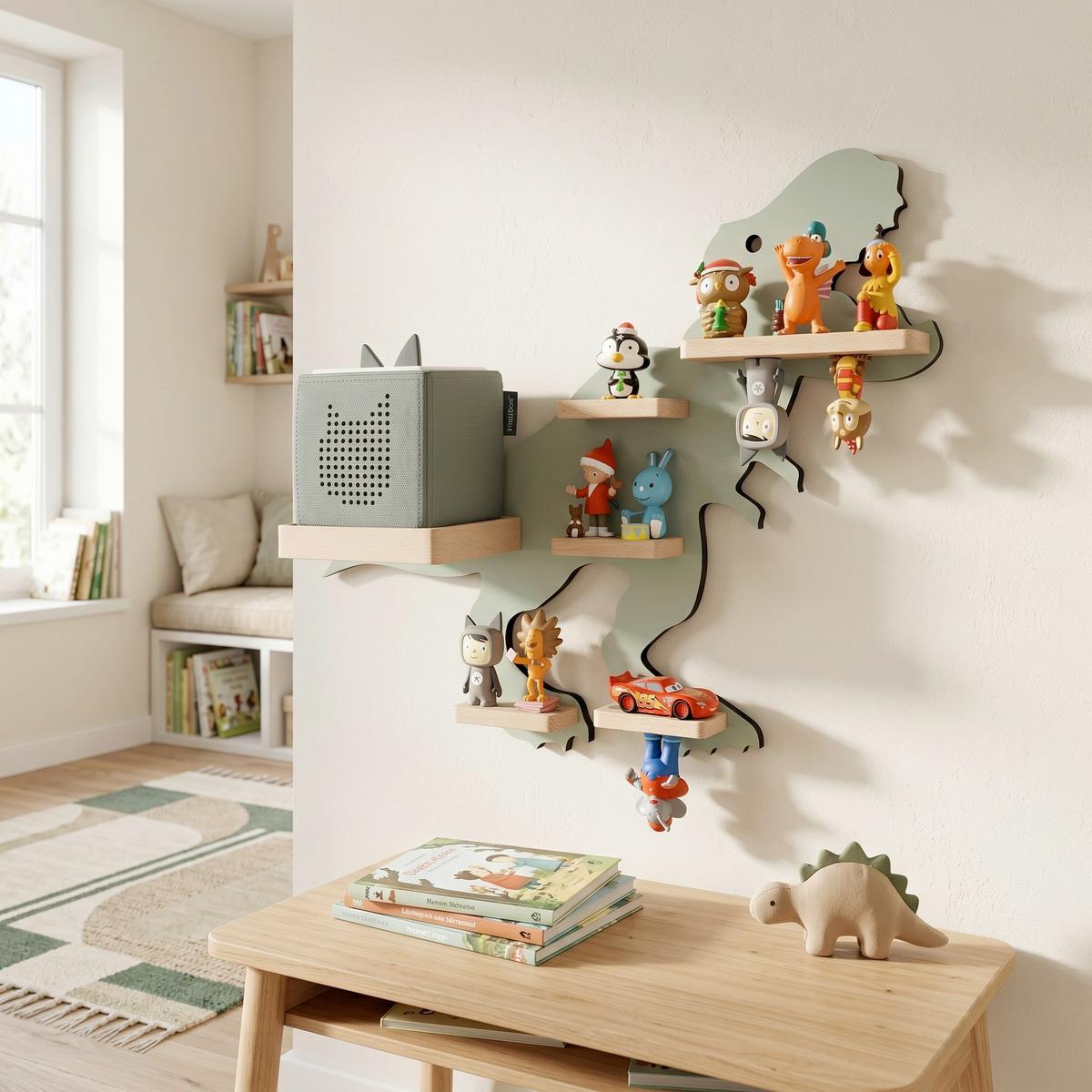 Kinderregal Boarti Grün B: 52 cm - Grün, MODERN, Holzwerkstoff (52/44/19cm) - Livetastic