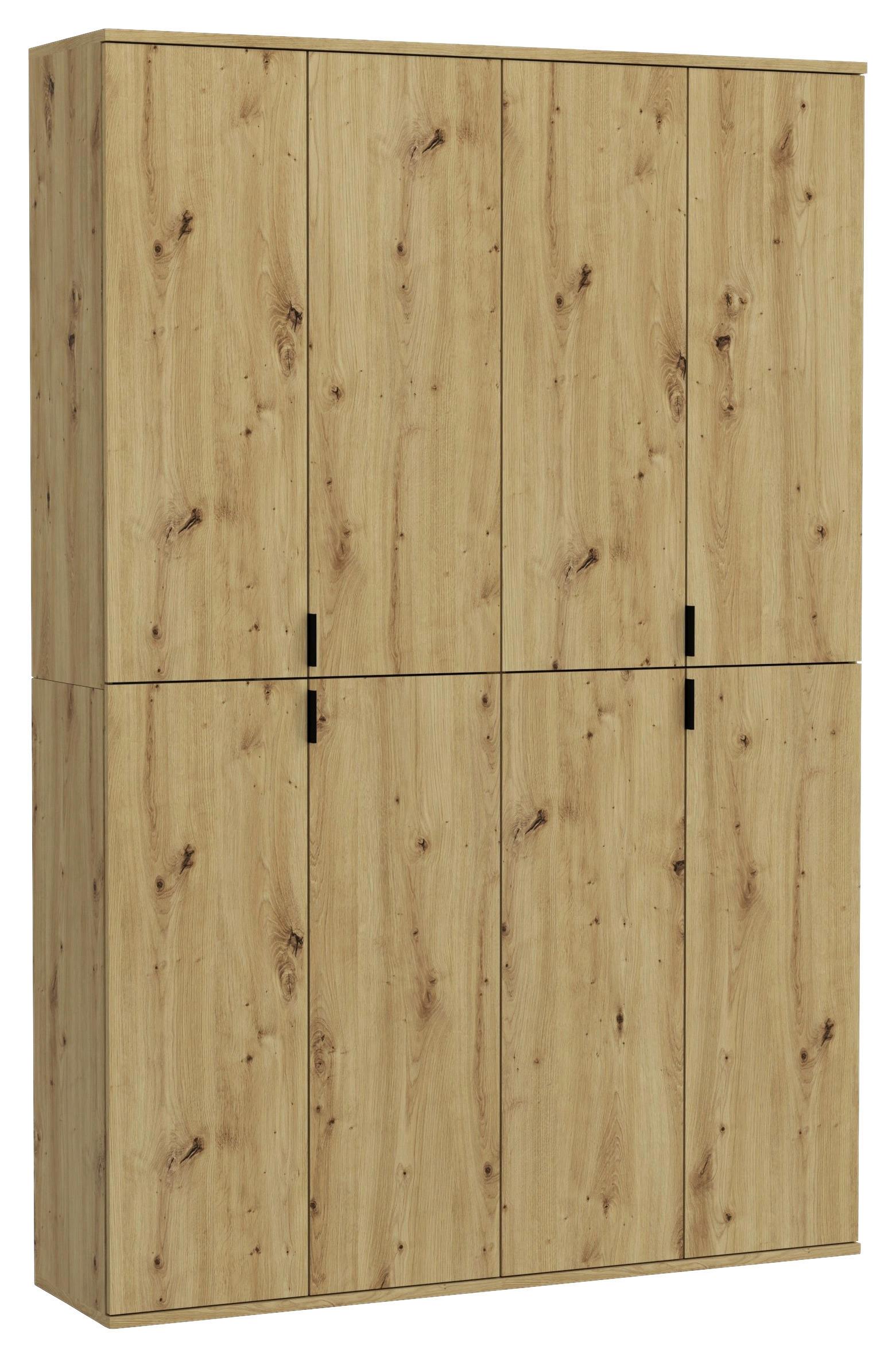 Garderobenschrank Projekt X Eiche Artisan B: 122 cm