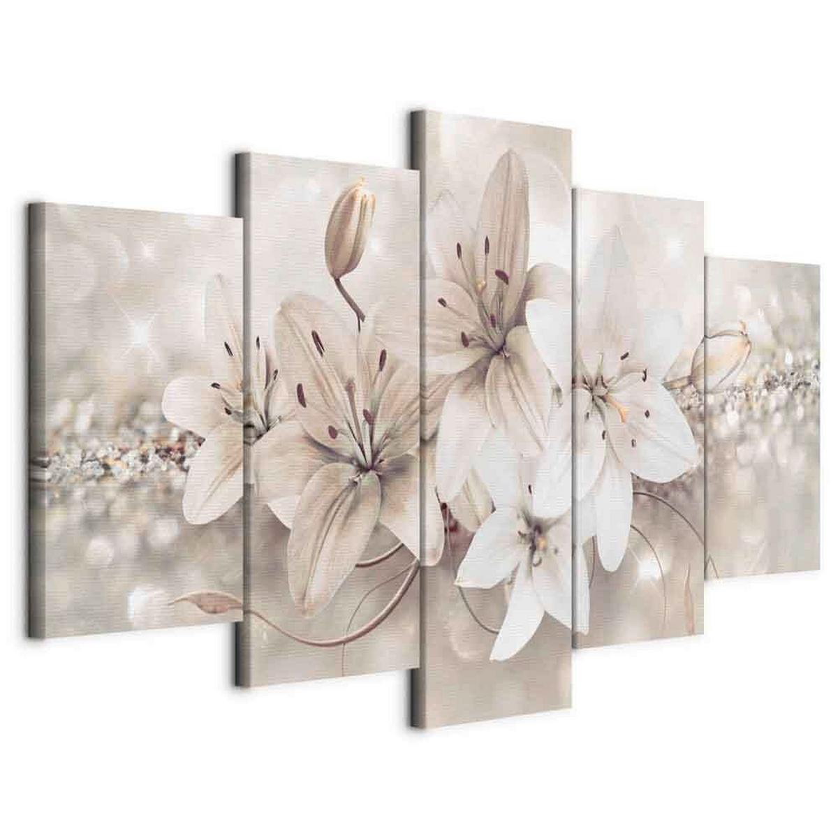 Leinwandbild Beige B: 200 Cm - Beige, Basics, Holzwerkstoff/Textil (200/100/1.2cm) - artgeist