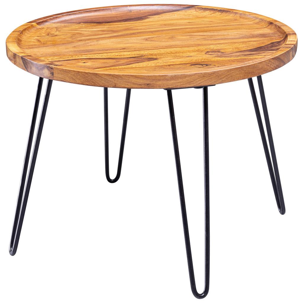Couchtisch Holz Mit Massiver Tischplatte, Sheesham