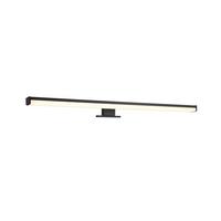 LED-Wandleuchte Lino 1-Flammig, Schmal - Schwarz, Basics, Kunststoff (60/6cm) - Trio Leuchten