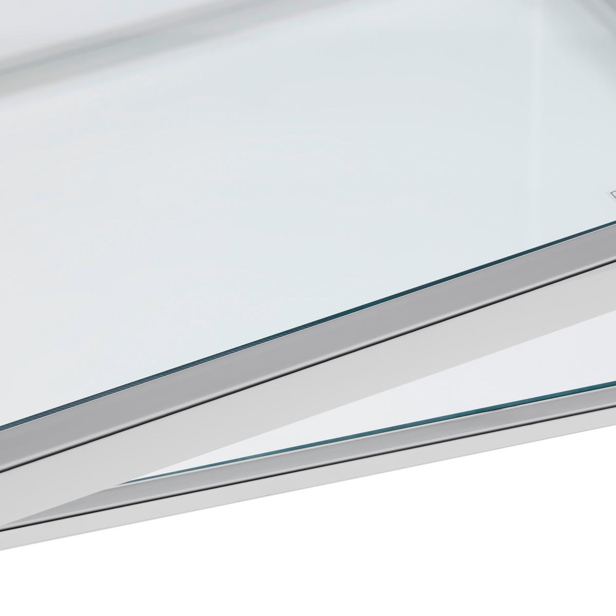 KONFERENČNÝ STOLÍK ANGEL II - chrómová, Modern, kov/sklo (70/38/70cm) - Mömax