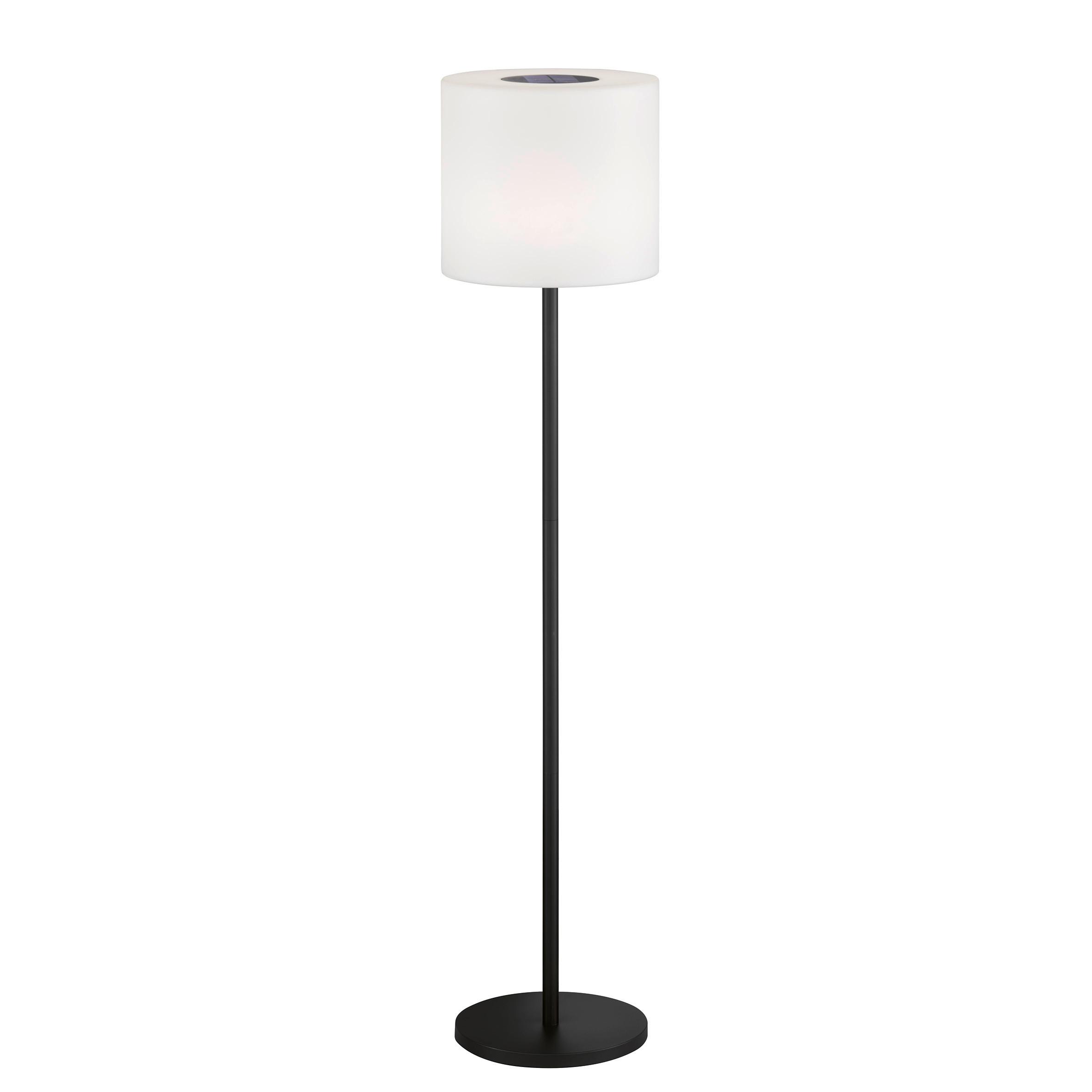 Akku-Stehleuchte Mina Weiß D: 34 cm - Schwarz/Weiß, Design, Glas/Kunststoff (34/150cm) - Schöner Wohnen