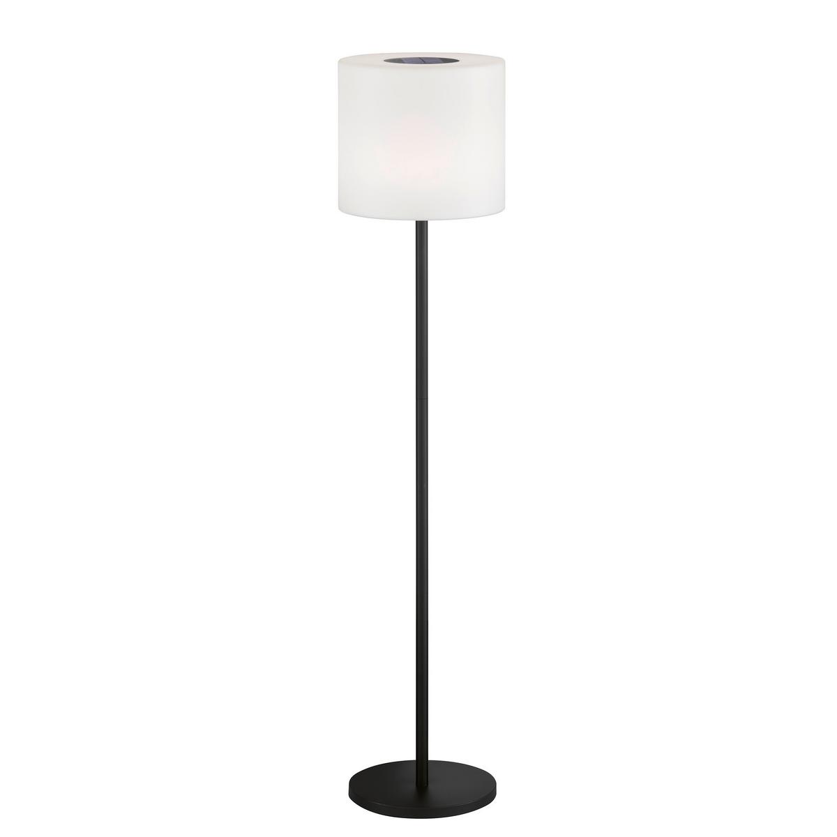 Akku-Stehleuchte Mina Weiß D: 34 cm - Schwarz/Weiß, Design, Glas/Kunststoff (34/150cm) - Schöner Wohnen