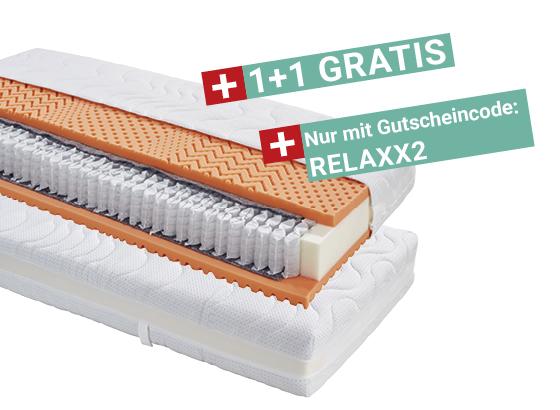 Taschenfederkernmatratze Relax H2 90x200 - Weiß, KONVENTIONELL, Textil (200/90/22cm) - Primatex Taschenfederkernmatratze Relax H2 90x200 - Weiß, KONVENTIONELL, Textil (200/90/22cm) - Primatex
