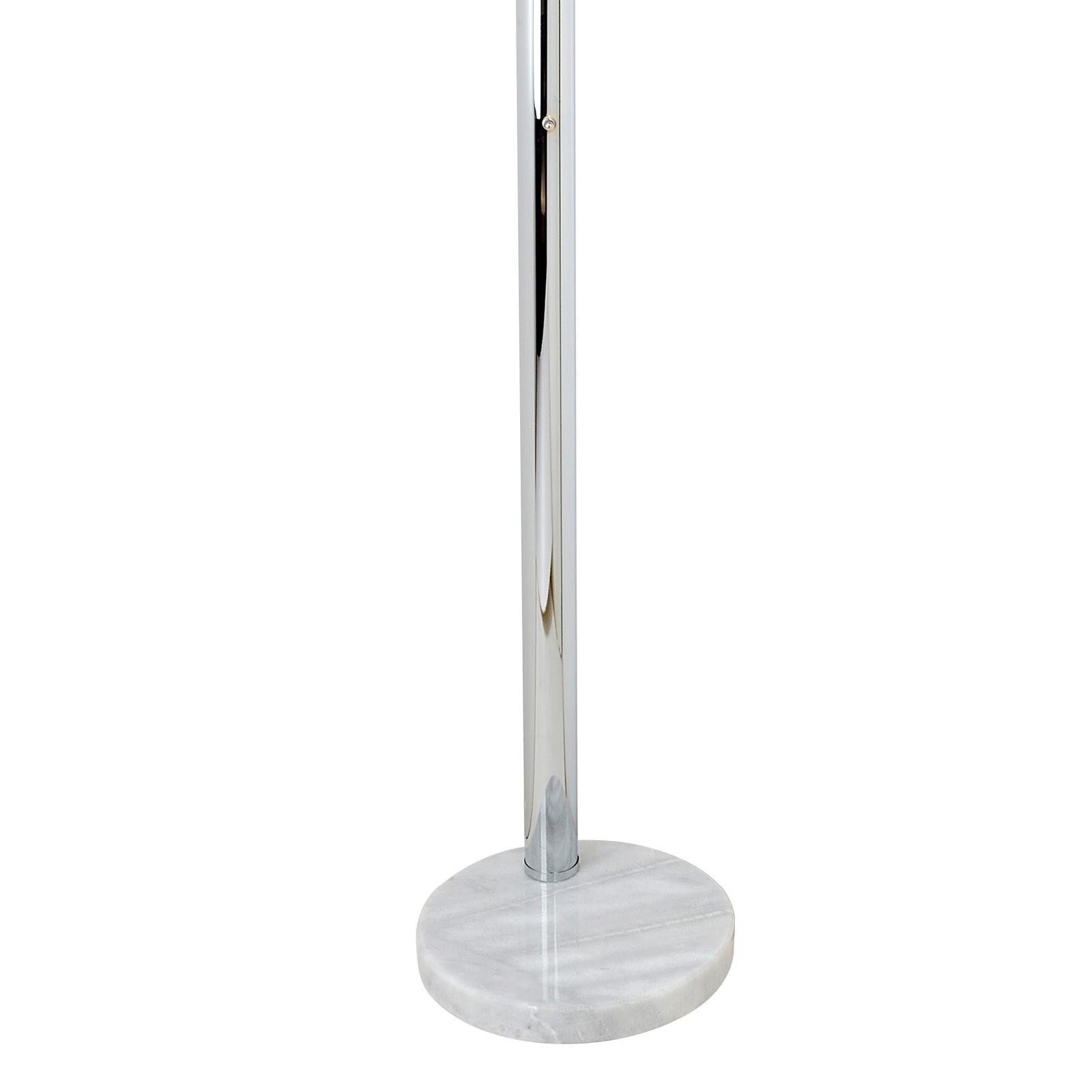 Stehlampe Leona Chromfarben/Nickelfarben - Chromfarben/Nickelfarben, MODERN, Metall (200cm) - Luca Bessoni