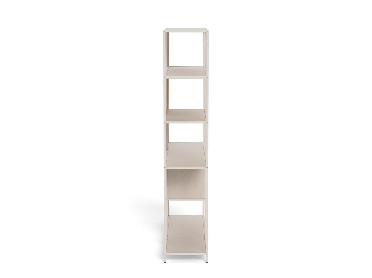 Regál SEAFORD melamín/MDF - divoký dub/sivá, Design, kov/kompozitné drevo (135/185/35cm) - Carryhome