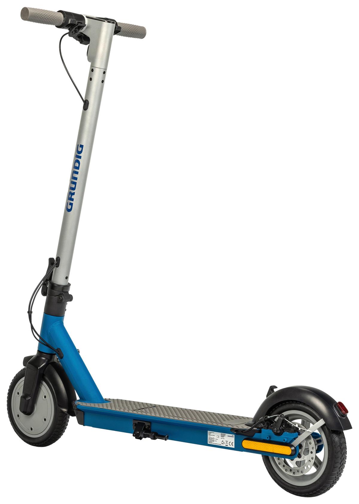 E-Scooter Grundig inkl. Digitaler Tachoanzeige - Blau/Grau, Basics, Kunststoff/Metall (116/43/114,5cm) - Grundig