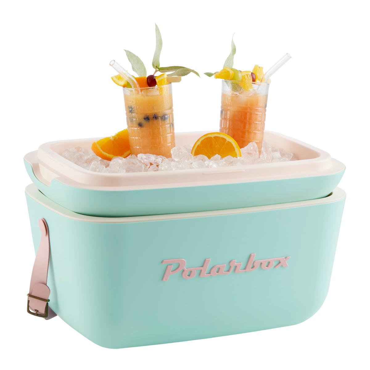 Chladiaca taška objem: 20 L - tyrkysová, Modern, plast (45,1/20,7/30,6cm) - Polarbox