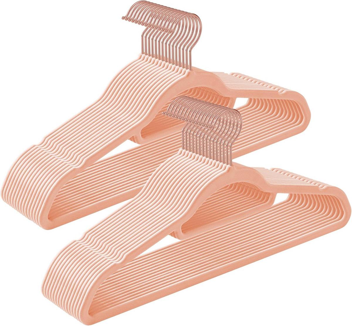 Kleiderbügel Rosa B: 42,7 cm - Rosa, Basics, Kunststoff/Metall (42,7/22/0,6cm)