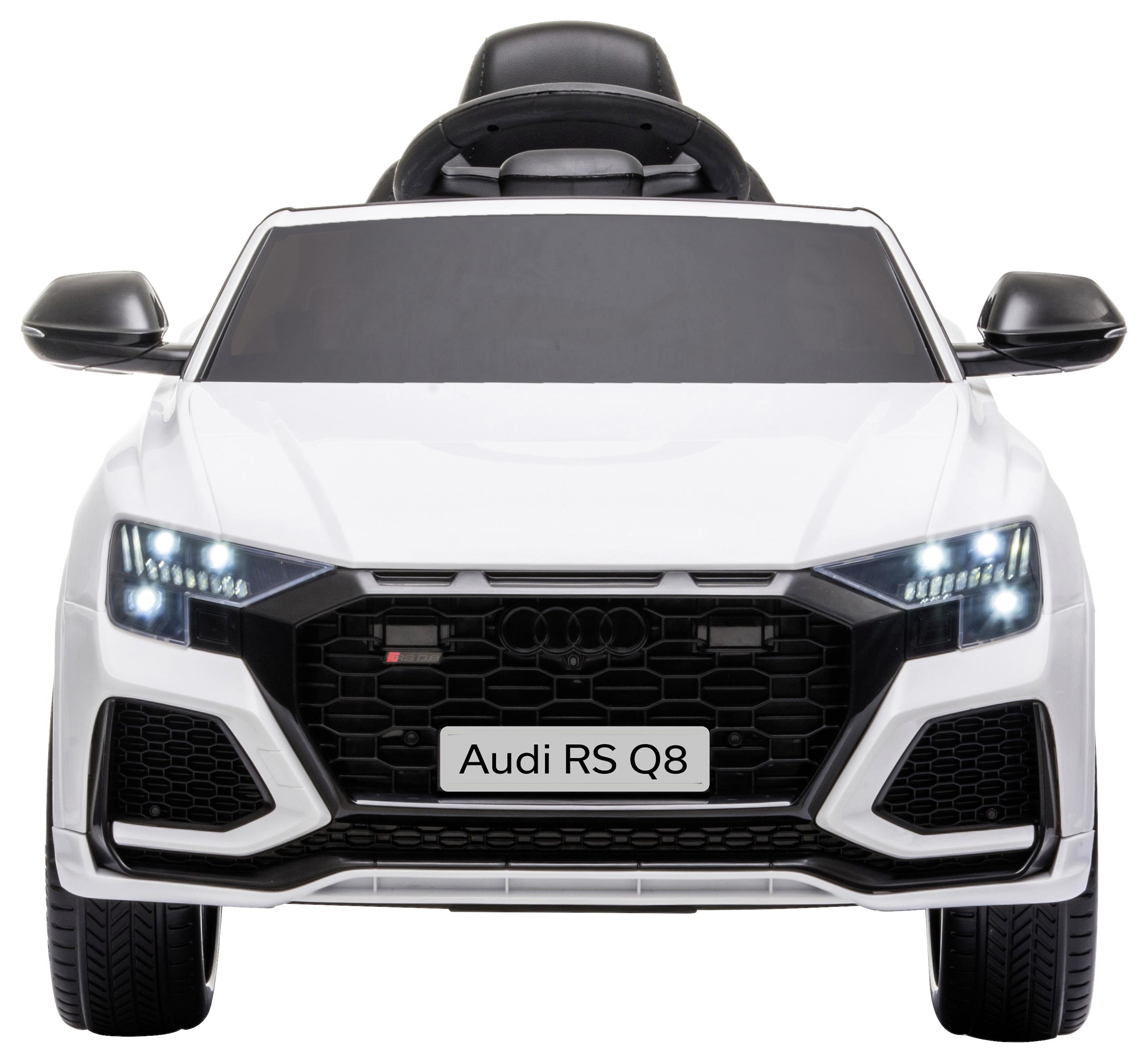 Kinder-Elektroauto Audi Rs Q8 Weiß mit Licht/Sound - Weiß, Basics, Kunststoff (101/62/51cm)