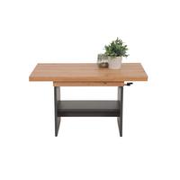 Couchtisch Marcel Eiche Dekor L: 90-142cm - Anthrazit/Eiche Artisan, Design, Holzwerkstoff (90-142/60/47-57cm) - Livetastic