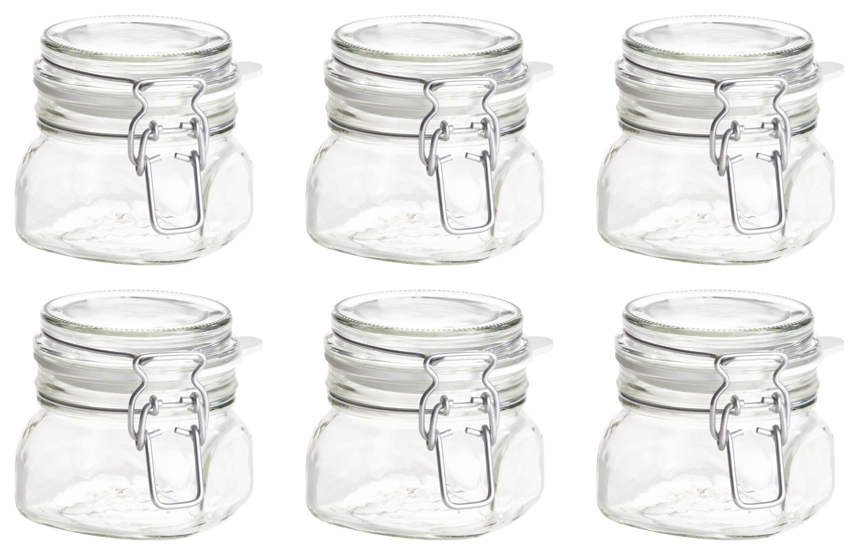Einmachgläser 6er-Set Gothika je ca. 300 ml, auslaufsicher - Transparent, Basics, Glas (300ml) - Mäser