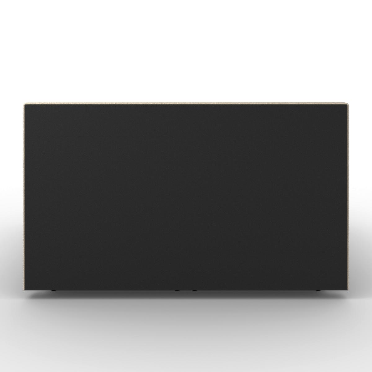 Americká posteľ LILY 180x200 cm, s topperom, béžová - čierna/béžová, Modern, drevo/textil (180/200cm) - Bessagi Home