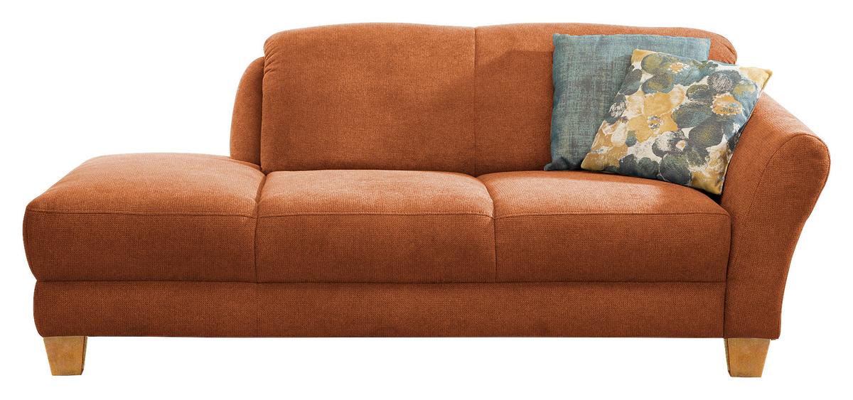 Récamiere Gotland V Terracotta B: 194 cm - Terracotta/Naturfarben, KONVENTIONELL, Textil (194/84/91cm) - Sit & More