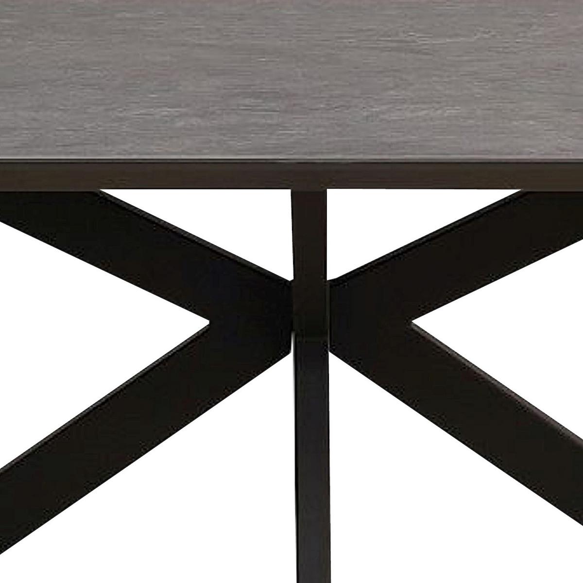 Esstisch Steve 1 180x90 Cm Schwarz - Schwarz, MODERN, Keramik/Holzwerkstoff (180/76/90cm)