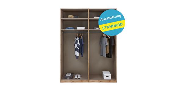 Offener Kleiderschrank 182 cm Unit, Anthrazit - Anthrazit, MODERN, Holzwerkstoff (182,2/242,2/56,5cm) - Ondega