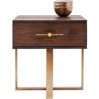 Kommode 55 Cm Osaka, Braun/messingfarben - Messingfarben/Braun, Trend, Holzwerkstoff/Metall (55/60/55cm) - Kare-Design