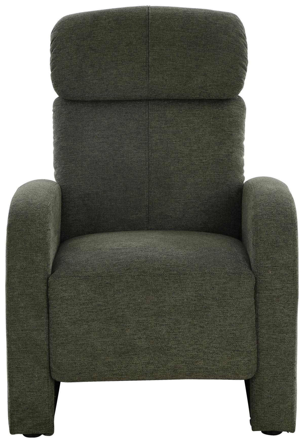 Relaxačné kreslo zelené KORFU - zelená, Modern, kov/drevo (73.5/104/90cm) - Based