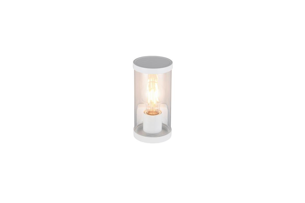 AUßENWANDLEUCHTE R21596131 - Transparent/Weiß, Design, Kunststoff/Metall (9.5/23cm)