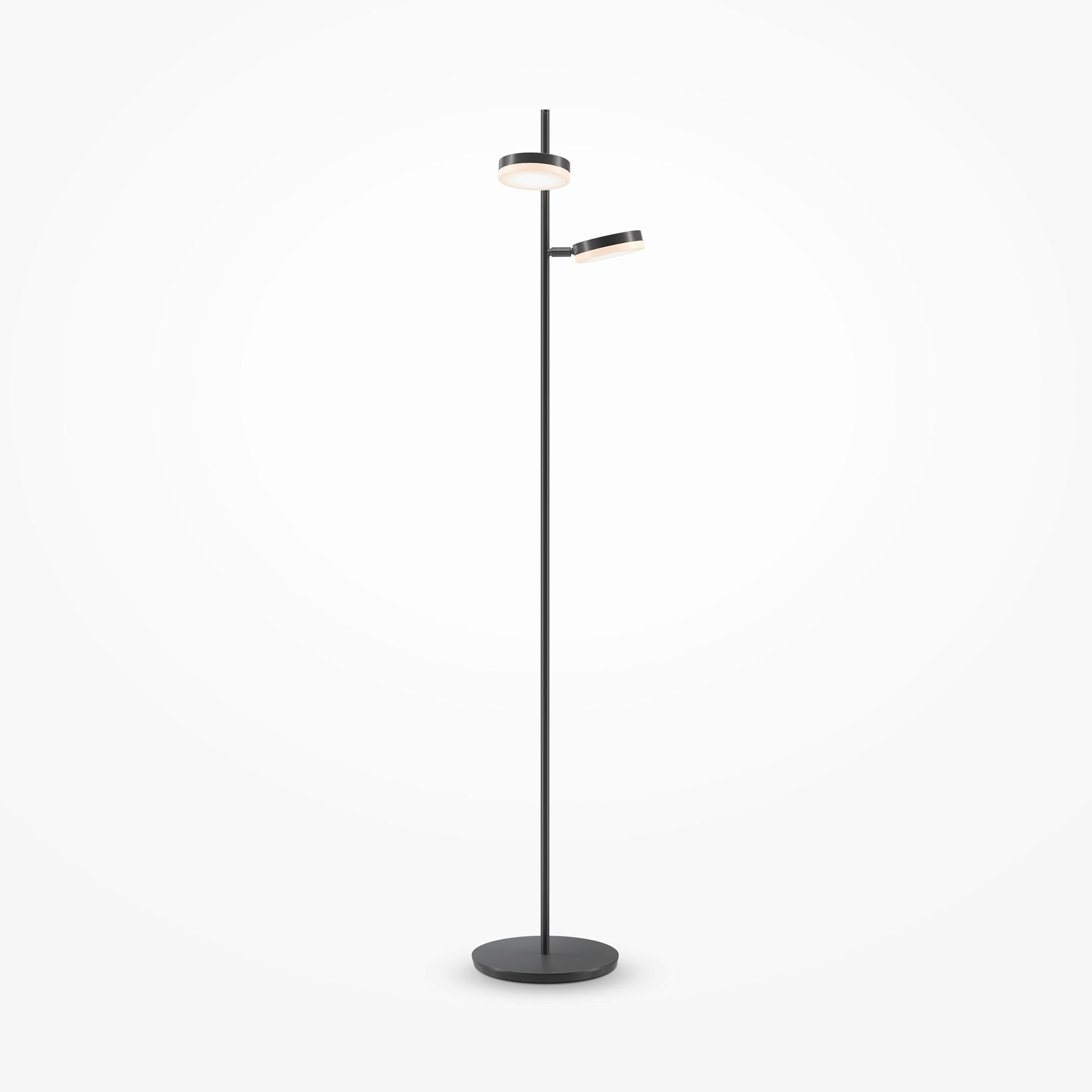 Stehleuchte Fad - Schwarz, Trend, Kunststoff/Metall (25/145cm) - MAYTONI