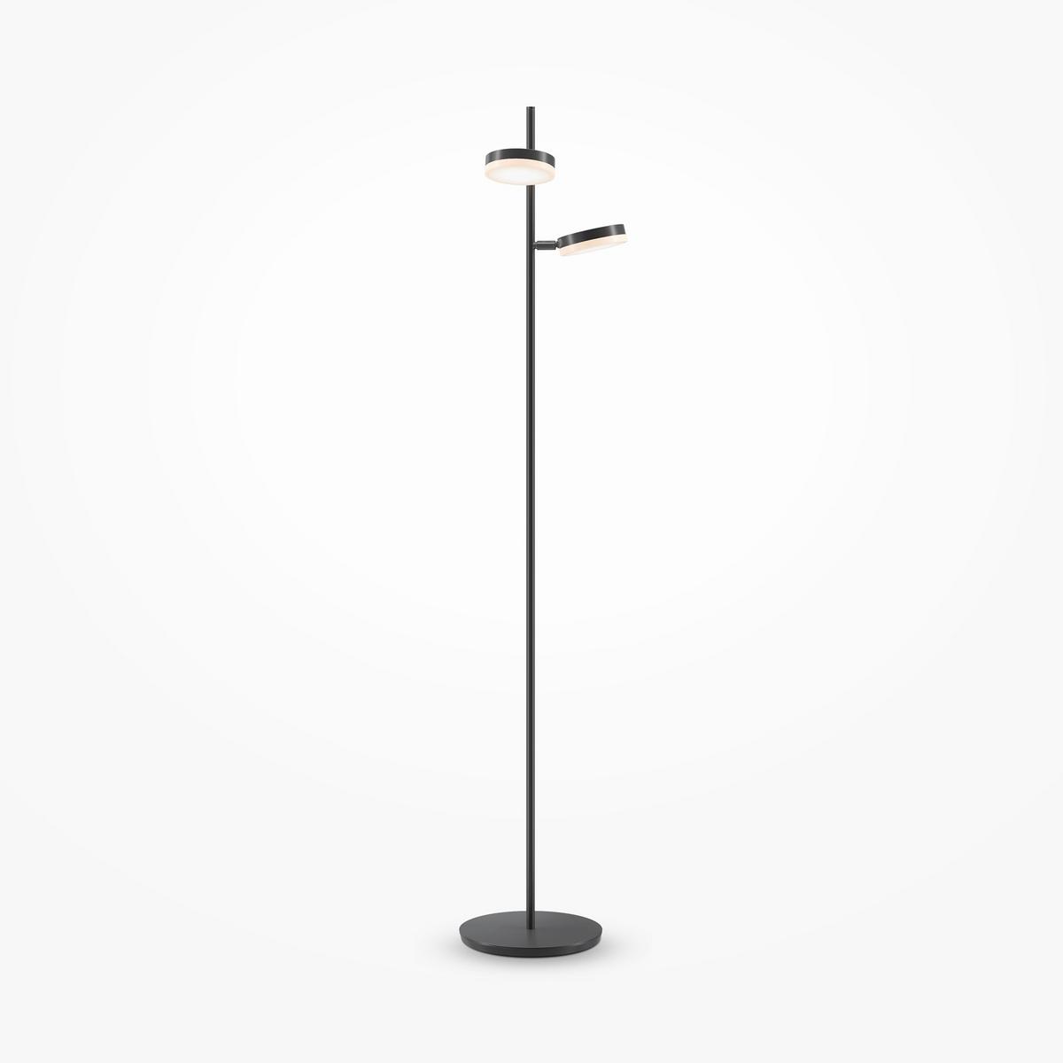 Stehleuchte Fad - Schwarz, Trend, Kunststoff/Metall (25/145cm) - MAYTONI