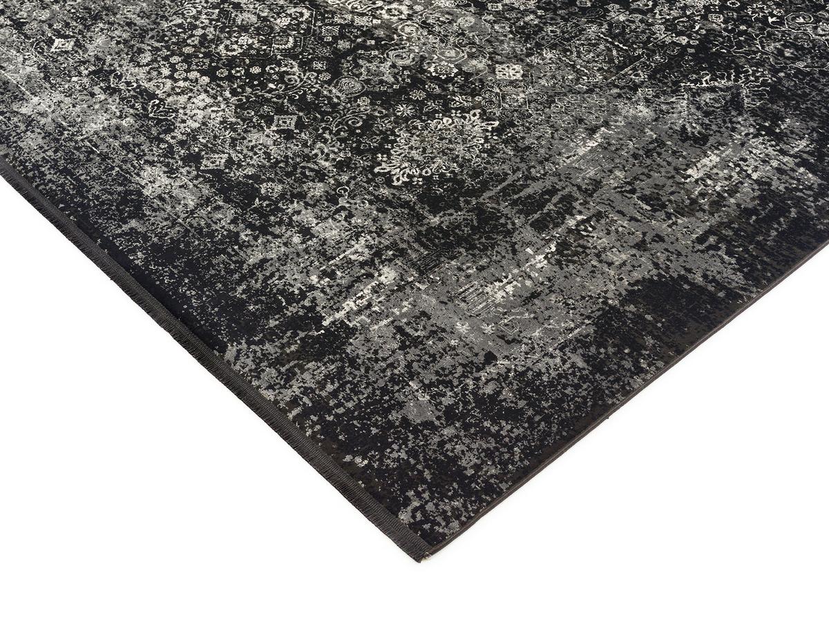 Webteppich Grau/Schwarz Calais 80x150 cm - Schwarz/Grau, Design, Textil (80/150cm) - Dieter Knoll