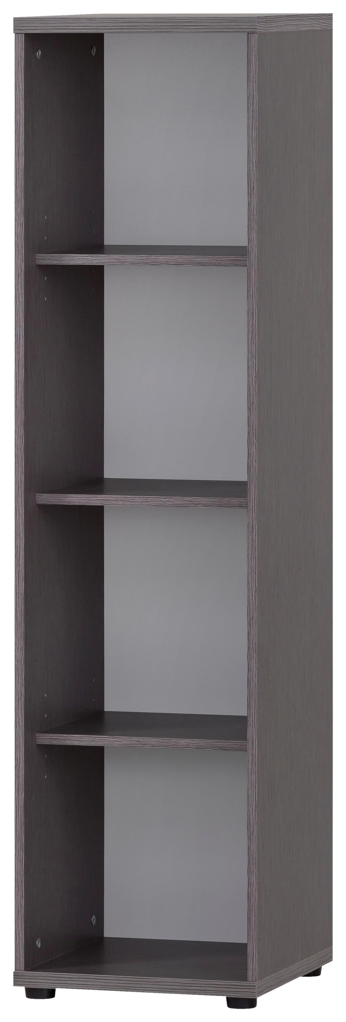 AKTENREGAL SERIE 4000 REGAL 4850 - Schwarz/Grau, MODERN, Holzwerkstoff (93,3/152,8/39,5cm) - MID.YOU