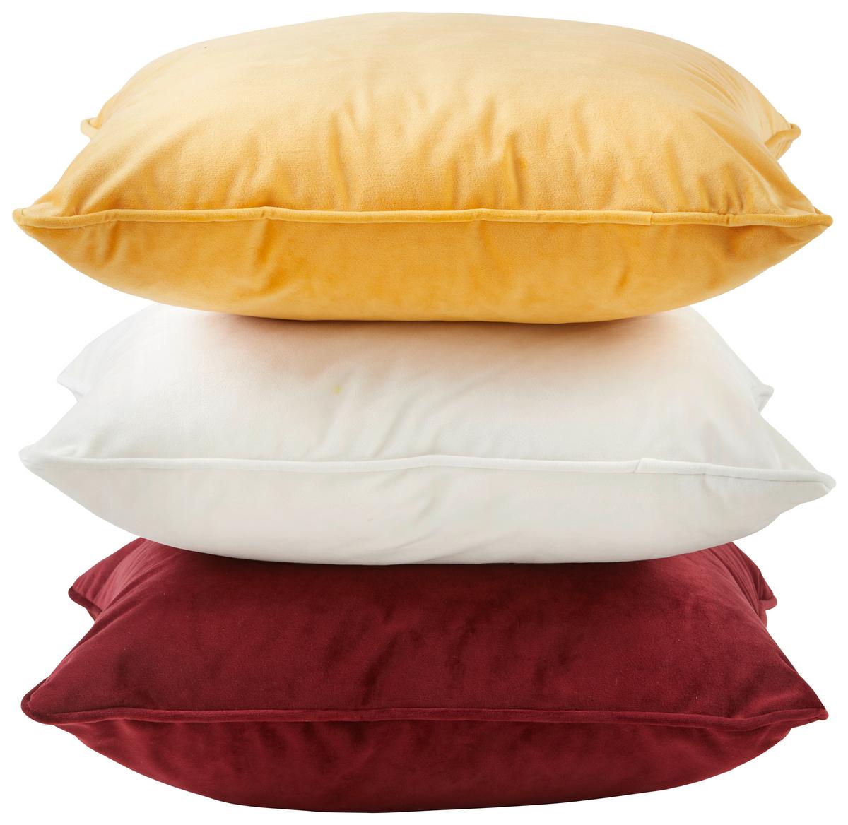 DEKORAČNÍ POLŠTÁŘ VIOLA, 45/45 cm, červená - červená, Konvenční, textil (45/45cm) - Premium Living