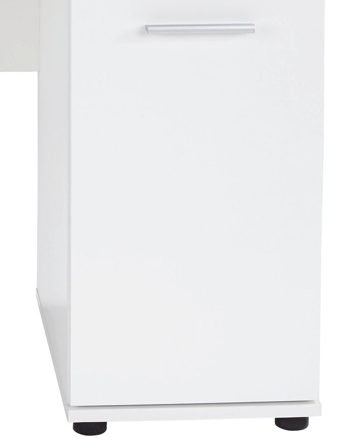 PSACÍ STŮL STAR - bílá/barvy stříbra, Konvenční, kompozitní dřevo/plast (109/60/77cm)