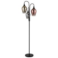 Stehleuchte 15552-3s - Klar/Chromfarben, Design, Glas/Metall (43/165cm) - Globo