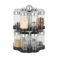 OTOČNÝ STOJAN NA KORENIČKY SPICEY - priehľadné/čierna, kov/plast (18,3/26,3cm) - Mömax