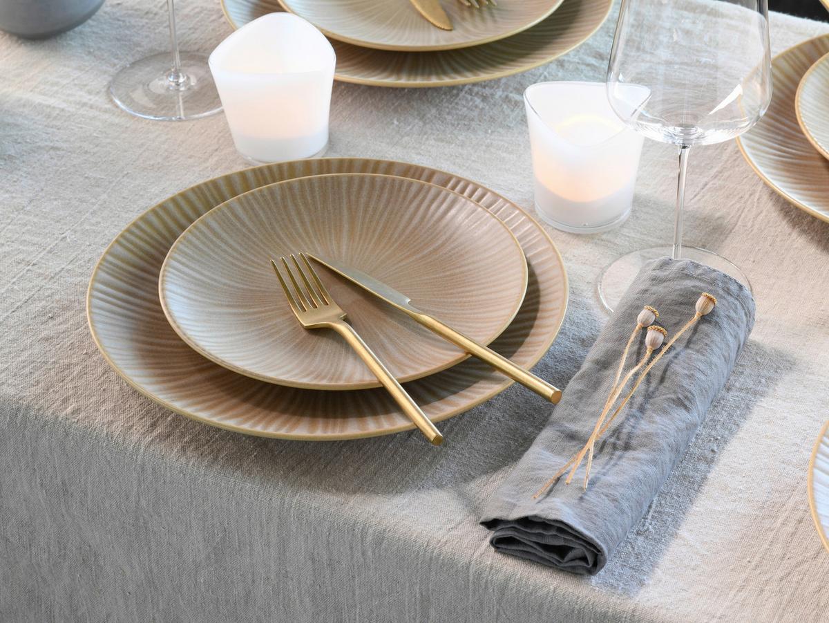 Kombiovaná souprava 12- dílna - pískové barvy, Basics, keramika - Creatable