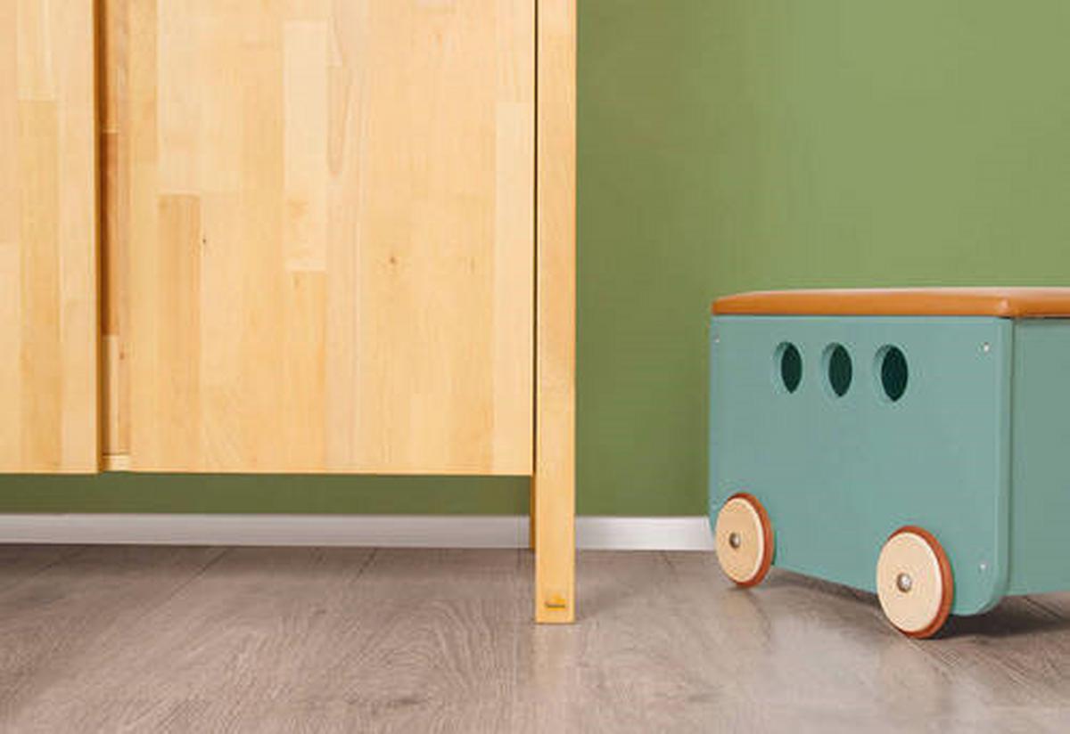 Babykleiderschrank Buche - Buchefarben, Natur, Holz (140/194/52cm) - Pinolino