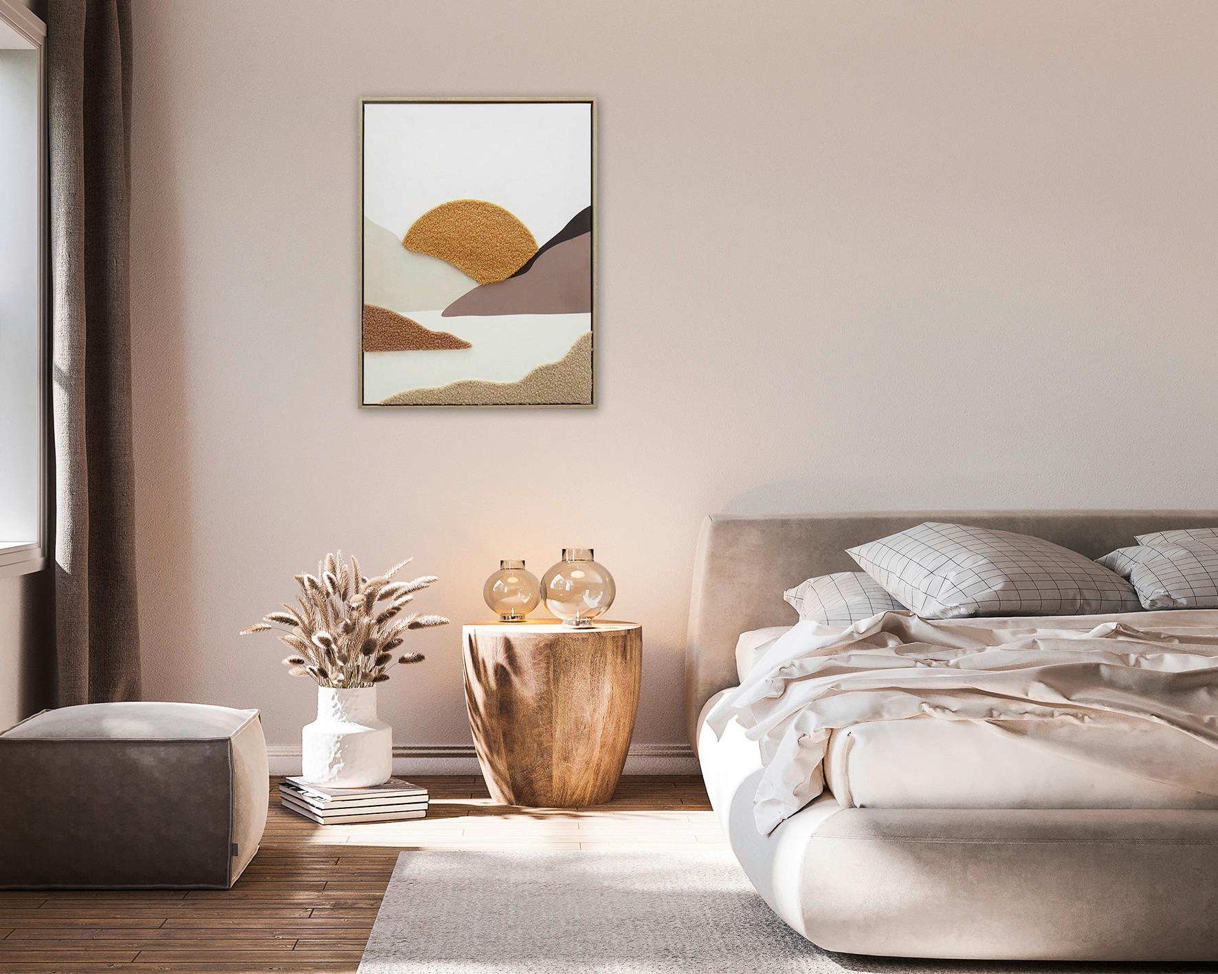 Obraz na plátně MIKE, 45x60x2,3cm - oranžová/černá, Moderní, kompozitní dřevo/textil (45/60/2,3cm) - Mömax