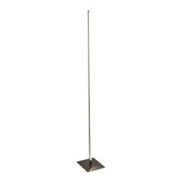 LED-Stehleuchte Eu96383-1ss - Silberfarben/Weiß, Basics, Kunststoff/Metall (20/150/20cm)