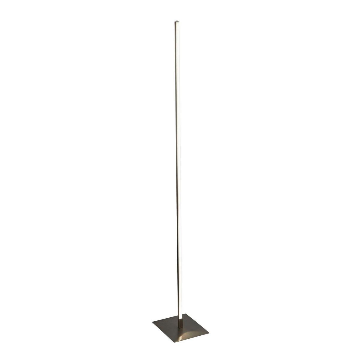 LED-Stehleuchte Eu96383-1ss - Silberfarben/Weiß, Basics, Kunststoff/Metall (20/150/20cm)