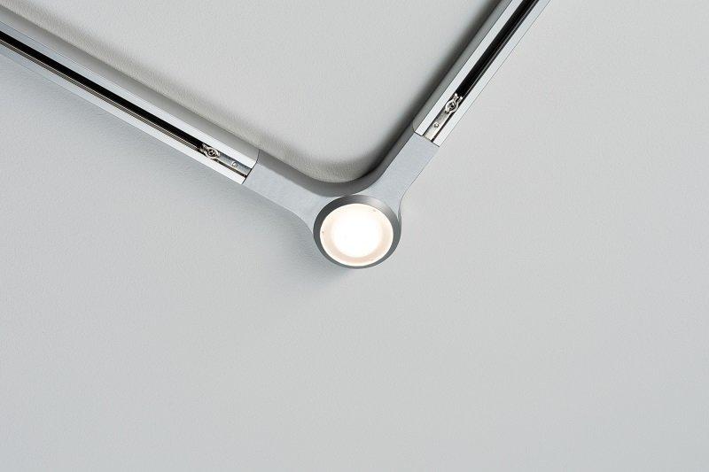 Schienensystem Urail L-Verbinder 95485 Chromfarben - Chromfarben, Design, Metall (14,1/2,7/14,1cm) - Paulmann