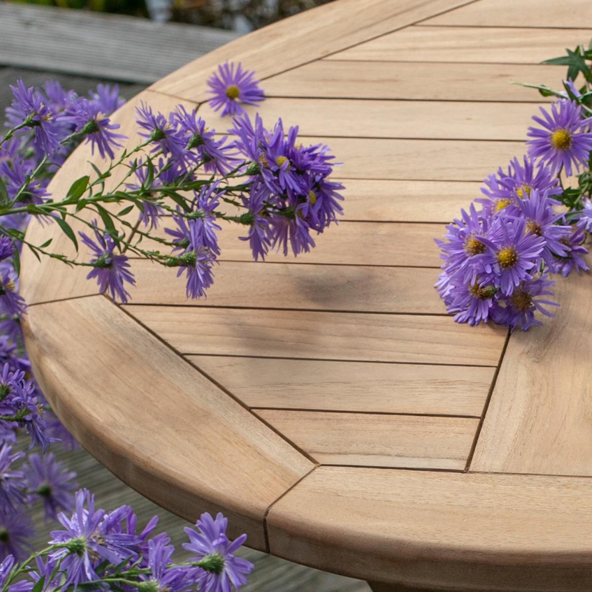 Gartentisch Klappbar Woodie, aus Teakholz L 70 cm - Teakfarben, Basics, Holz (70/70/75cm) - Gardenson