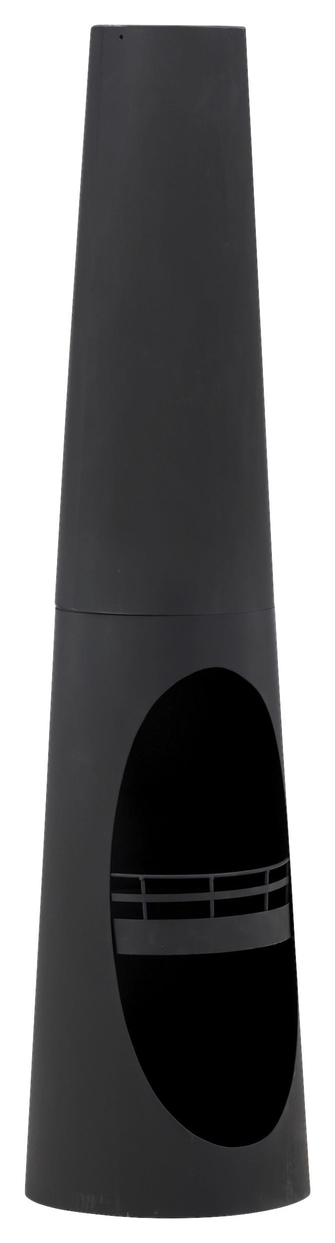 Feuerstelle Bastian - Schwarz, KONVENTIONELL, Metall (33/135/33cm) - Gardenson