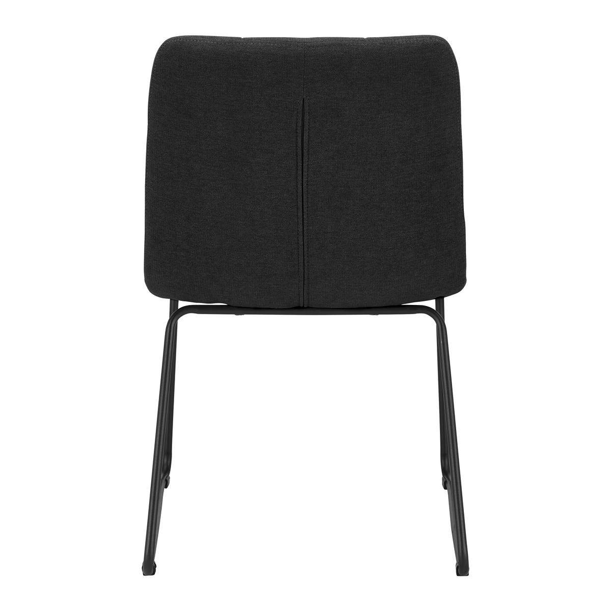 Židle MIA tmavěšedá - černá/tmavě šedá, Moderní, kov/dřevo (46/82/58cm) - Bessagi Home