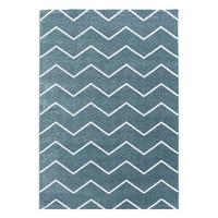 Teppich Läufer Blau Rio 80x250 Cm - Blau, Basics, Textil (80/250cm)