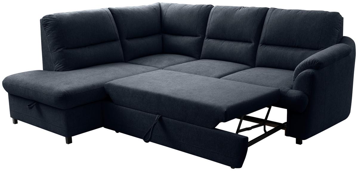 Ecksofa Gusto Blau S: 200x240 cm - Blau/Greige, Basics, Textil (200/240cm)